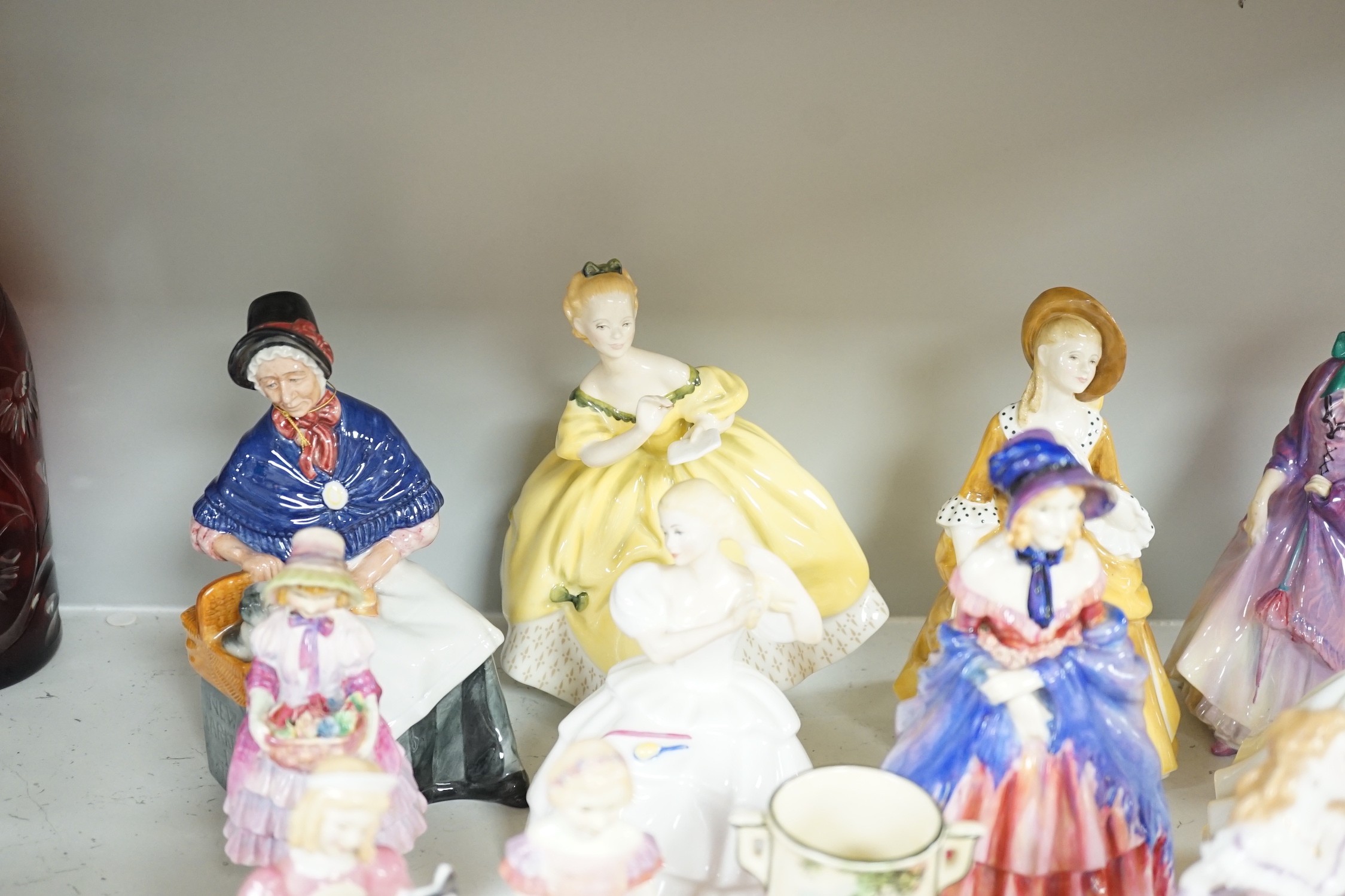 A quantity of Royal Doulton figures to include Peggy, Valerie, Dinky Do, Penelope, Cissie, and others (approx. 24)